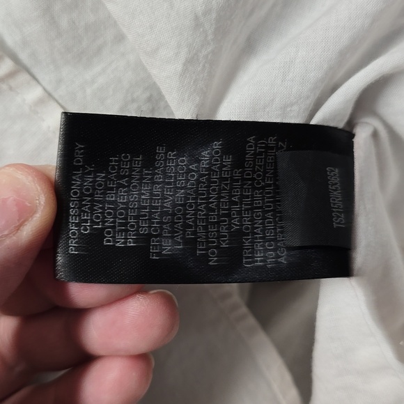 {Tibi} Riko Eyelet Flat Origami Skirt In Kumo Grey - Size 6 - Picture 16 of 17